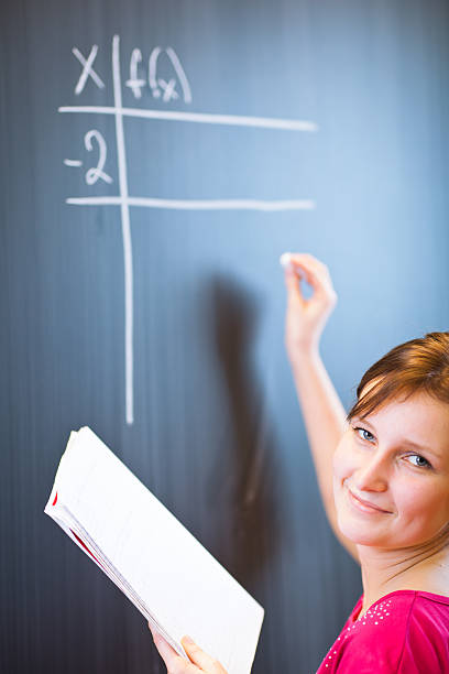 istock College student writing on the chalkboard/blackboar 177011961