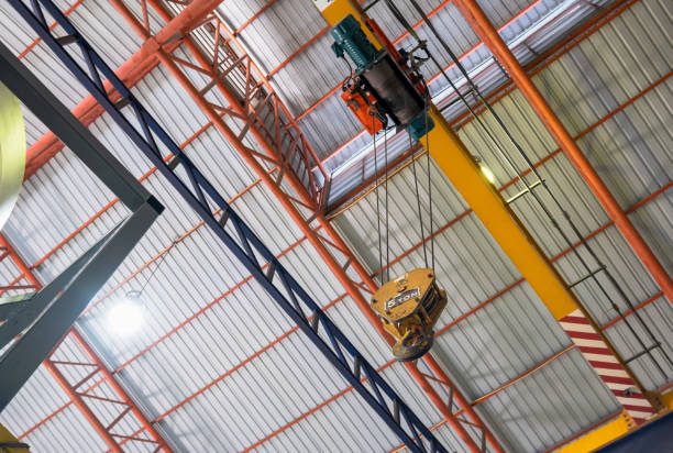 istock The construction crane in factory. 1770134683