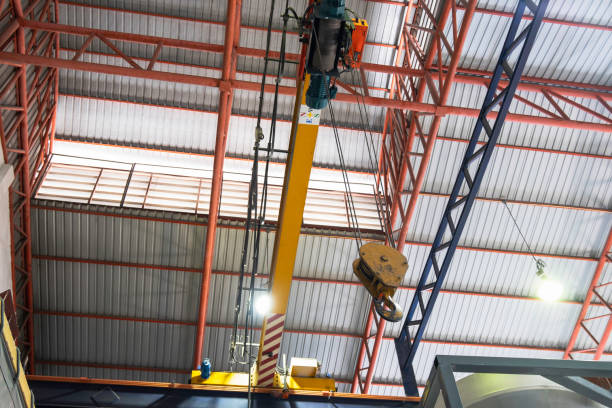 istock The construction crane in factory 1770136580