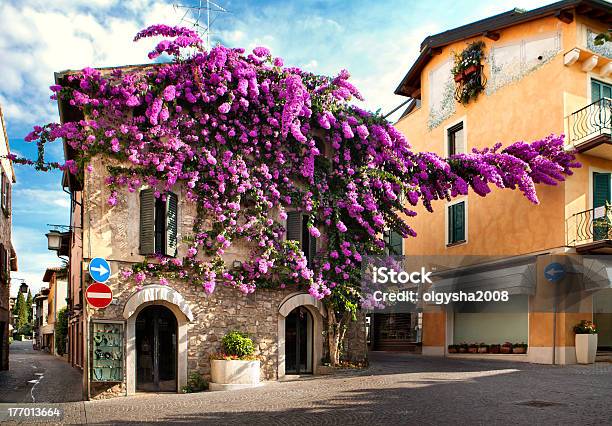 Center Sirmione Stock Photo - Download Image Now - Sirmione, Italy, Purple