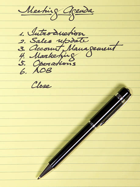 istock Business Meeting - Agenda 177014854