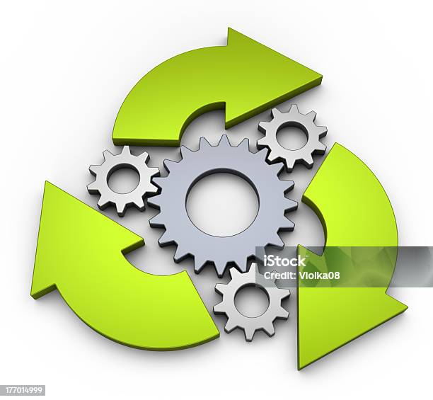 Diagramma Di Ciclo - Fotografie stock e altre immagini di Freccia indietro - Freccia indietro, Affari, Attrezzatura
