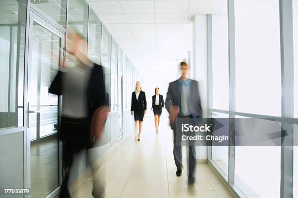 Business People Stock Photo - Download Image Now - Office, Defocused, Walking