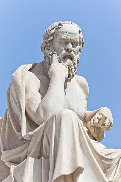 древнегреческого философа socrates - philosopher classical greek greek culture greece стоковые фото и изображения