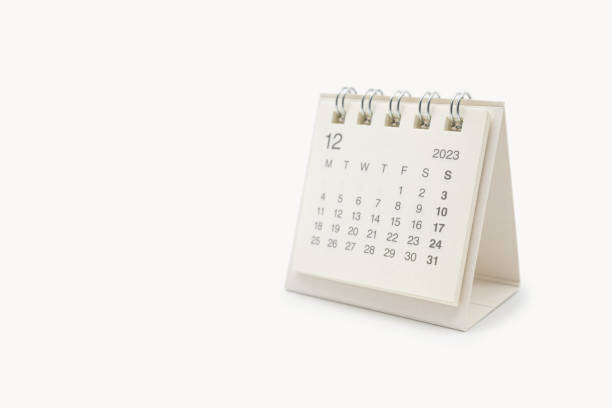 istock Simple desk calendar for December 2023 1770175138