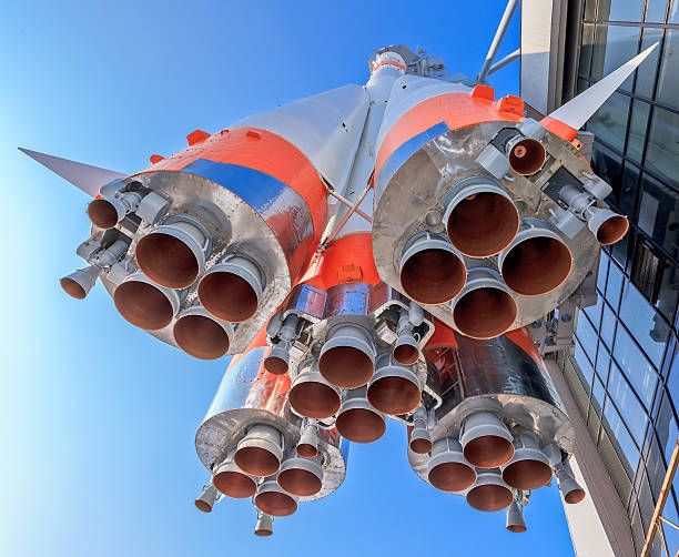 istock The bottom view of a jet rocket 177018179