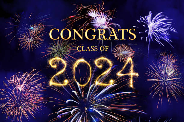 istock CONGRATS CLASS of 2024 lettering with beautiful fireworks 1770182861