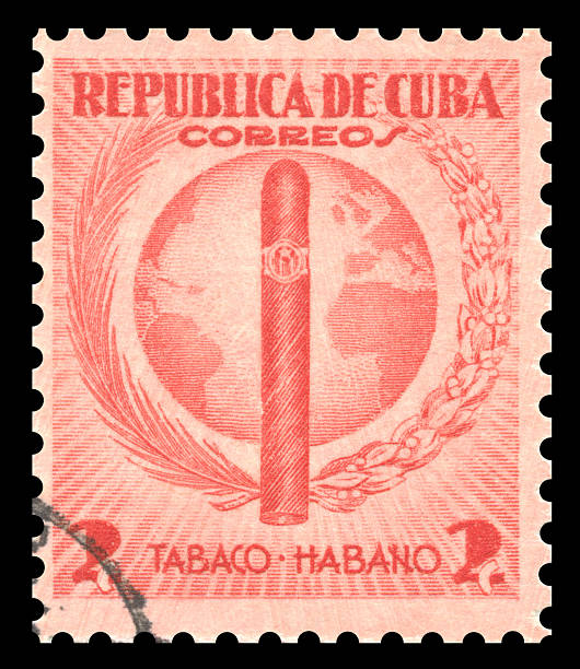 istock Cuba Postage Stamp Tobacco, Havana Cigar 177018589