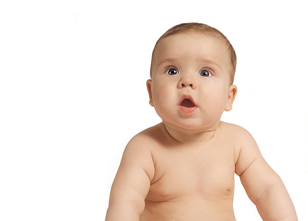 istock Small baby boy looking with excitement in his eyes 177018653
