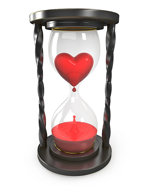 istock Hourglass with heart and blood 177018669