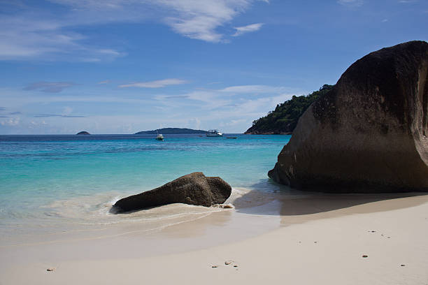 The beach on Similan islands stock photo