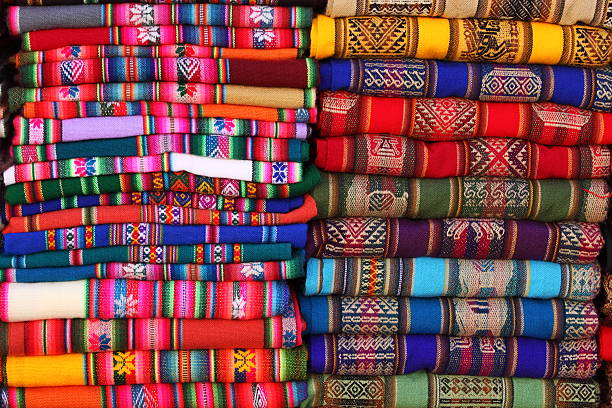 istock Bolivian traditional fabrics 177019175