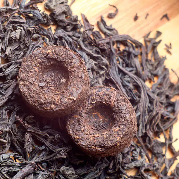 Photo of Two bricks of old aroma tea pu-erh
