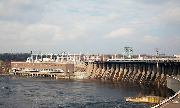 istock Spillway of river dam 177019747