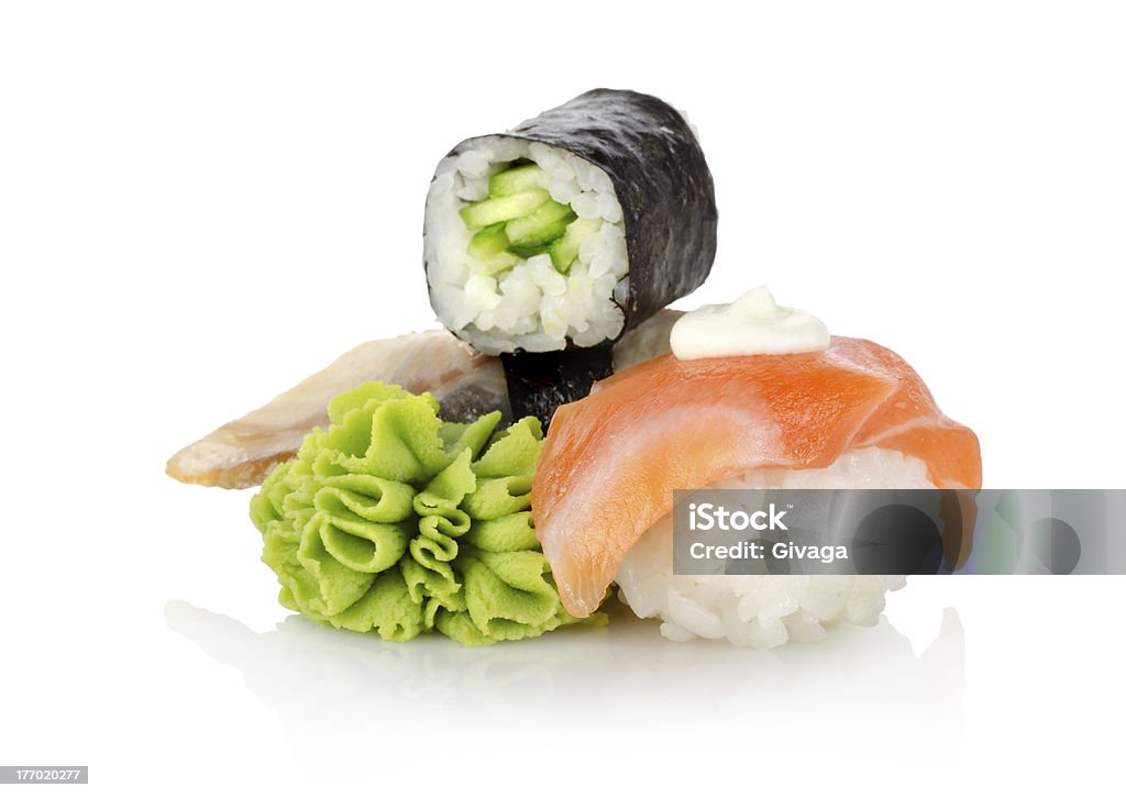 Wasabi i sushi - Zbiór zdjęć royalty-free (Anguillidae)