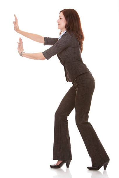 istock business woman pushing 177021043