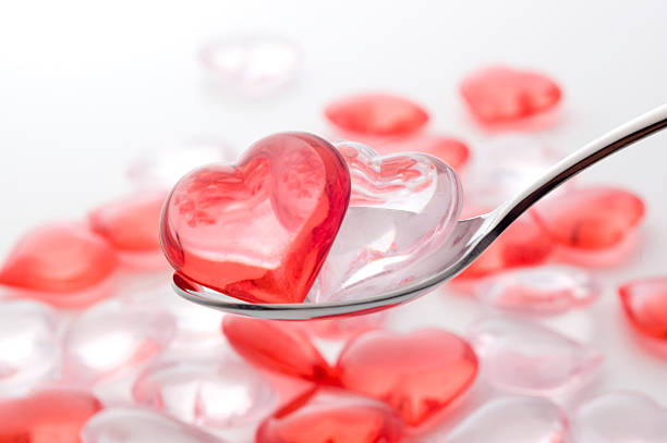 istock Scoop the Small heart shape sundries with a spoon 177021211