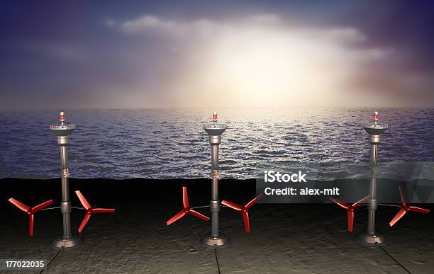 Foto de Energia Maremotriz Ilustração e mais fotos de stock de Turbina - Turbina, Maré, Debaixo d'água