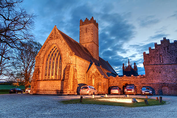 istock Adare abbey at night 177022522