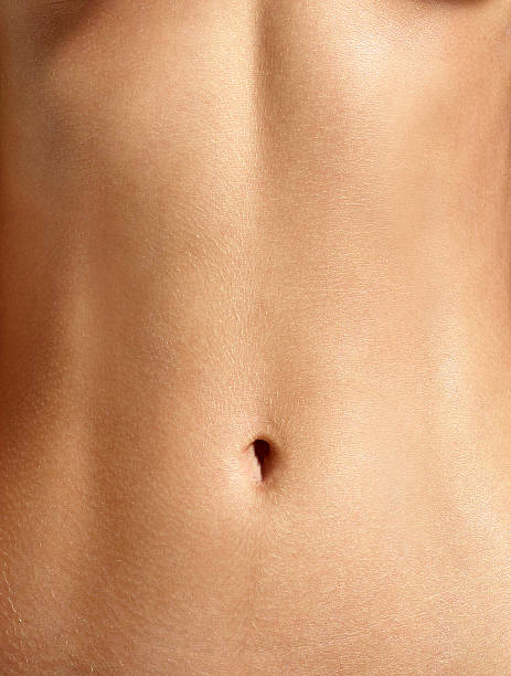 closeup stomach stock photo