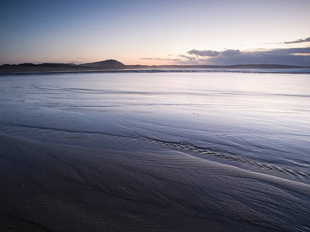 istock Sunset on the beach with color blue 177022727