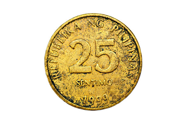 istock Tarnished 25 Centavo Philippine Coins 177022903