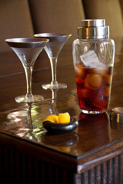 Negroni Cocktail stock photo