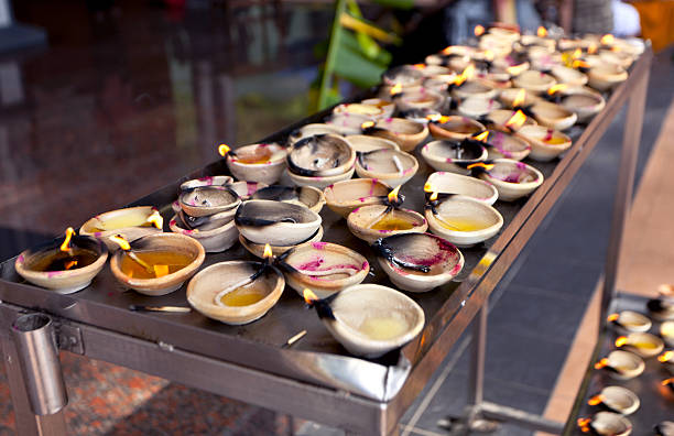 istock Hindu oil lamps 177023362