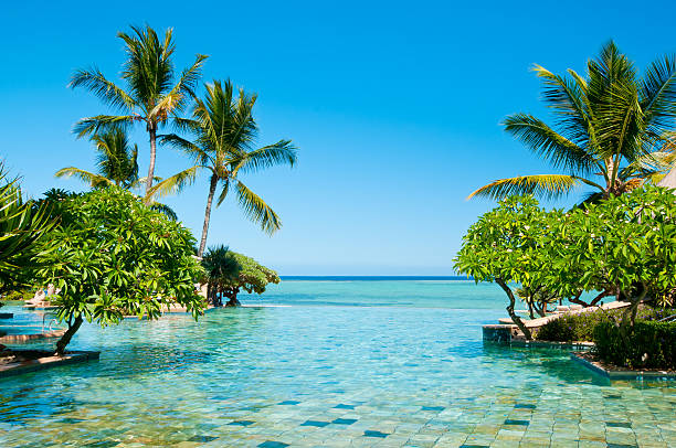istock Endless Swimming Pool in paradise 177023479