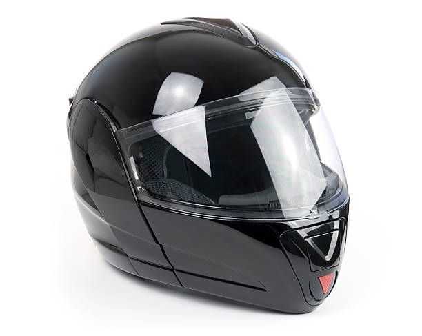 istock Black, shiny motorcycle helmet 177024045