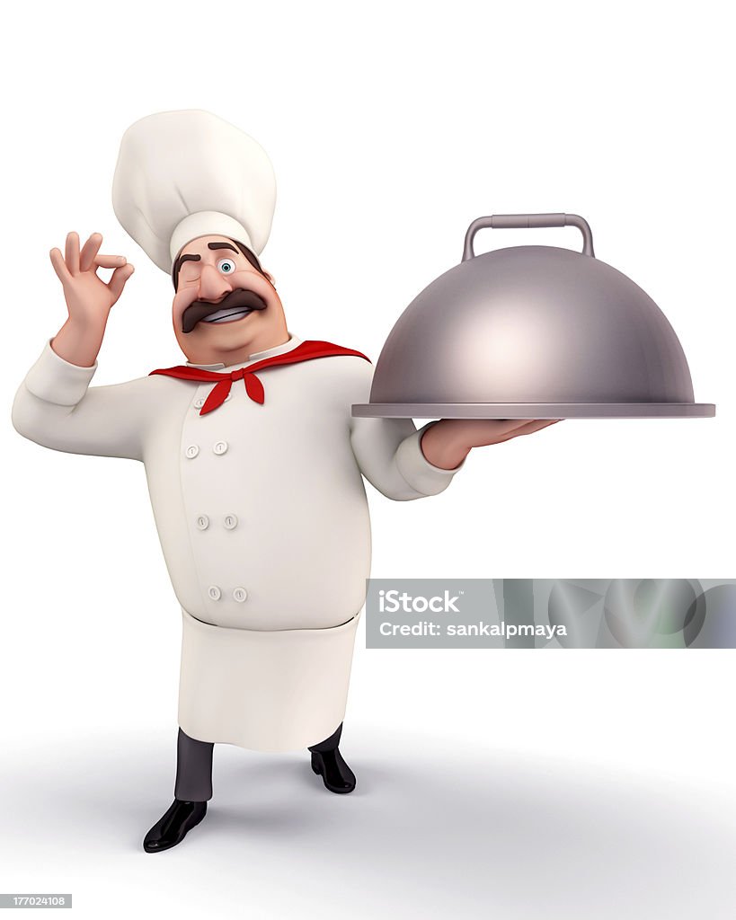 Happy chef - Foto stock royalty-free di Adulto