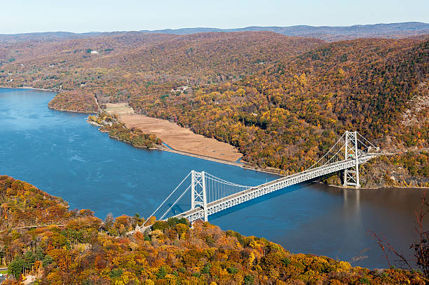 istock Bear Mountain bridge aerial view over Hudson River 177024112