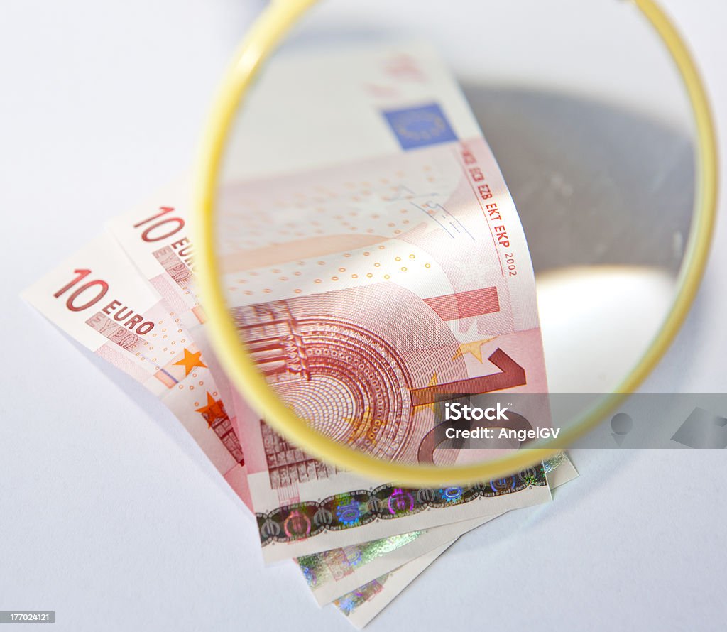 W euro - Zbiór zdjęć royalty-free (Banknot)