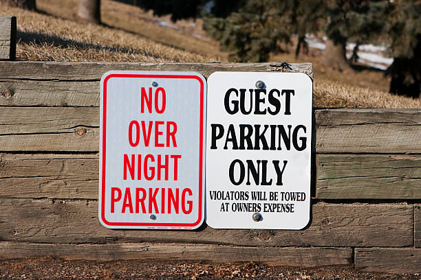 istock Guest Parking only and no overnight 177024326