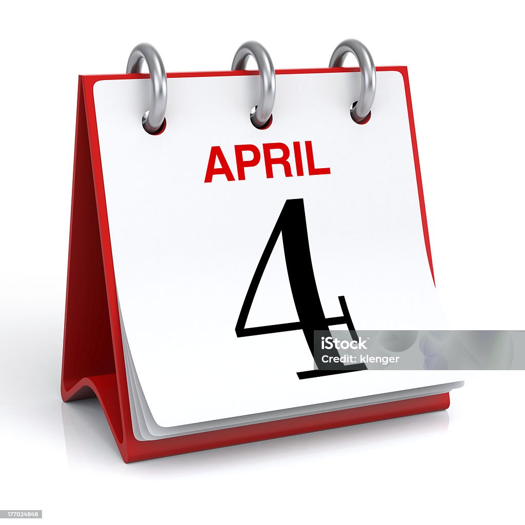 Calendário de Abril - Royalty-free Abril Foto de stock