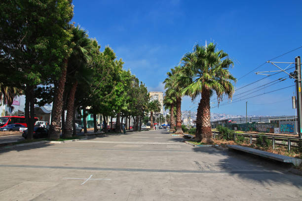 Valparaiso, Chile - 30 Dec 2019: The street in Valparaiso, Pacific coast, Chile