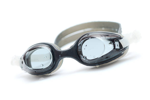 istock Black goggles for swim with drops 177025130