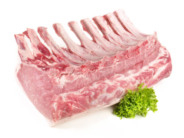 istock Pork Meat - Loin with Bones - Isolated 1770255636