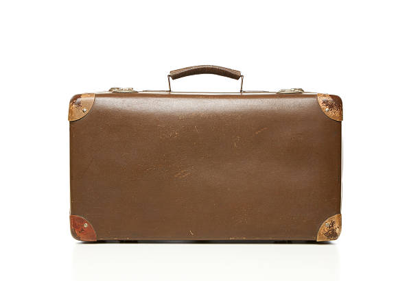 vintage suticase - suitcase luggage old fashioned obsolete stock-fotos und bilder