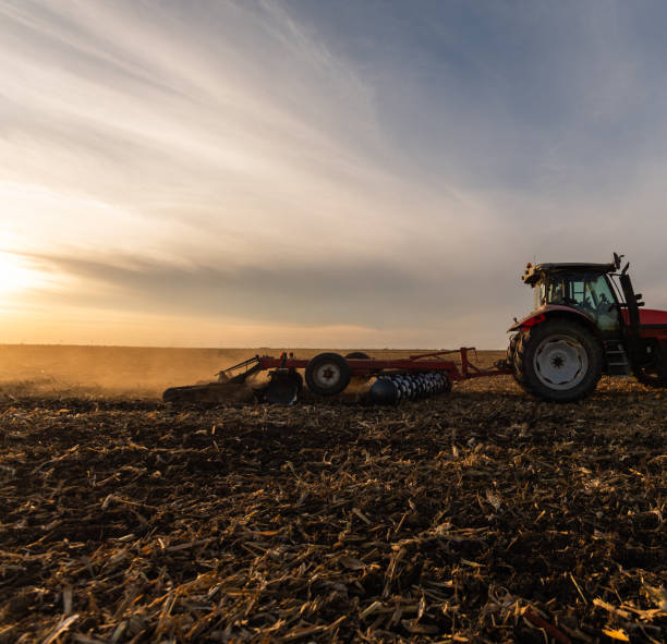 istock Farmer preparing his field in a tractor 1770257942
