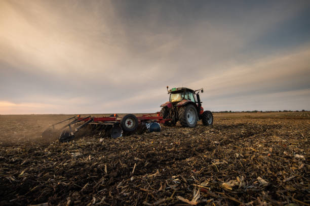 istock Farmer preparing his field in a tractor 1770258458