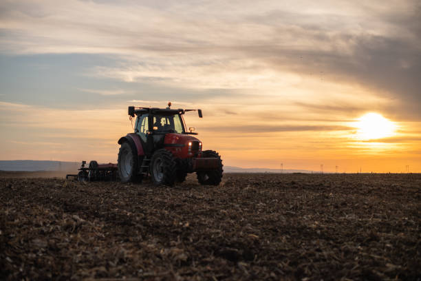 istock Farmer preparing his field in a tractor 1770259005