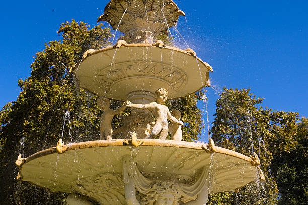 istock Water fountain with sculpture - horizontal 177025928