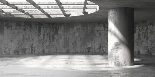 istock Abstract interior design concrete room. Architectural background 1770273230