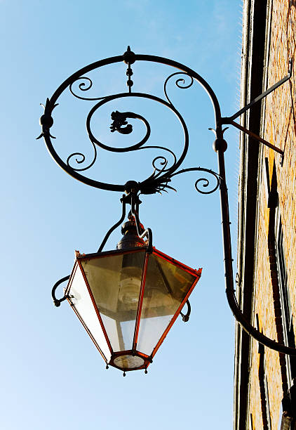 istock Big lamp on the wall. 177028494
