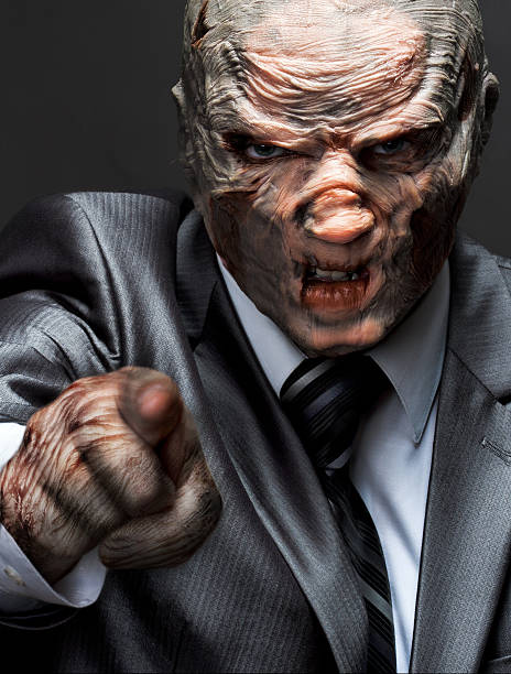 istock Business monster suit pointing to you 177029357