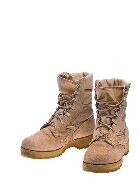 deserto combat - military boots - fotografias e filmes do acervo