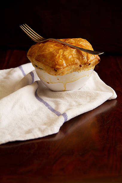 Puff Pastry Pot Pie stock photo