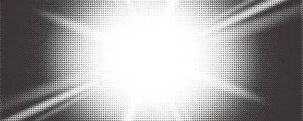 Vector illustration of Sun rays halftone background. White and grey radial abstract comic pattern. Vector explosion abstract manga backdrop