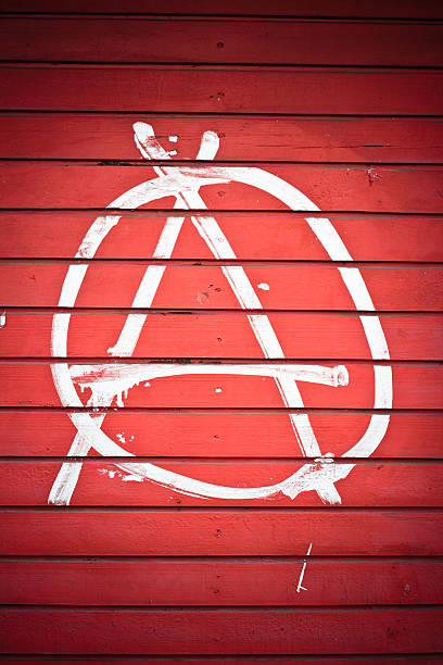 Anarchy sign stock photo